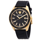 Versace V-Dome Quartz Black Dial Mens Watch VE8E00224