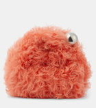 Jil Sander Sphere shearling clutch
