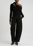 A.W.A.K.E Mode Wide-leg Crepe Trousers Black 16 (UK16 / XL)