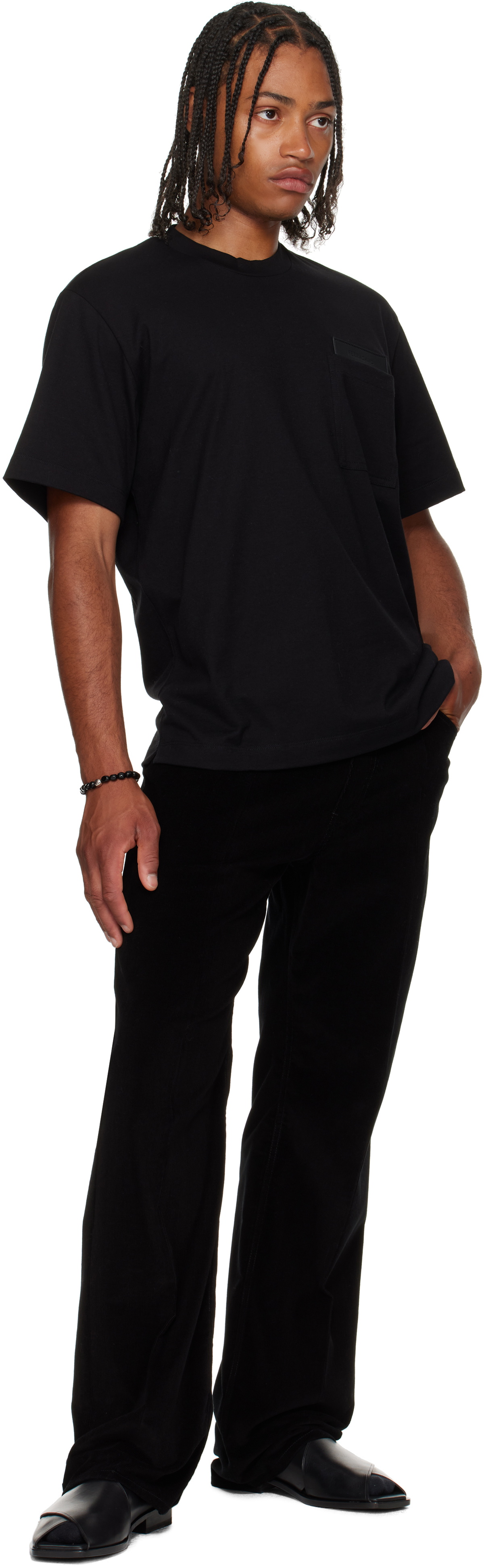 Ferragamo コットンジャージーTシャツ BLACK Ferragamo Black Short Sleeves T-shirt Salvatore Ferragamo