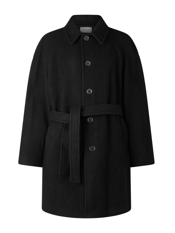Photo: Amomento - Belted Wool-Blend Coat - Black