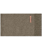 Acne Studios Men's Canada Skinny New Scarf in Light Olive Melange