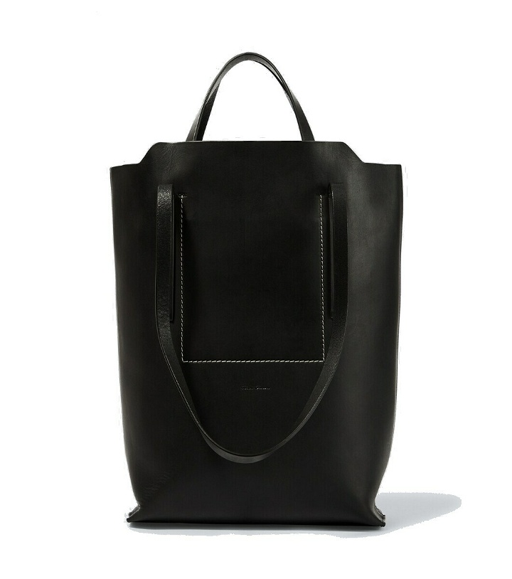 Photo: Rick Owens Medium embroidered leather tote bag