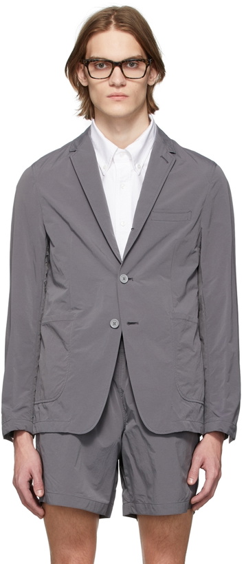 Photo: Thom Browne Grey Sack Sport Blazer