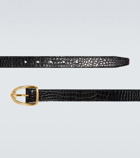 Tom Ford Croc-effect leather belt