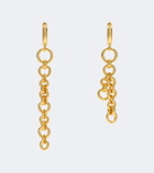 Déhanche Revenge asymmetric chain drop earrings