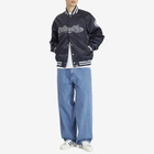 A Bathing Ape Men's Baseball Varsity Jacket in Navy