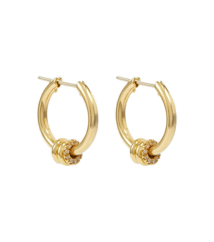 Photo: Spinelli Kilcollin - Ara 18kt gold earrings with white diamonds