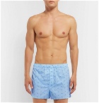Derek Rose - Ledbury Printed Cotton Boxer Shorts - Men - Blue