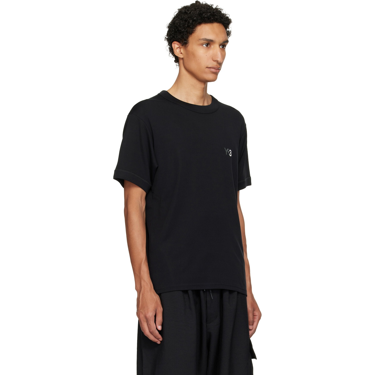 Y-3 Black Slim Short Sleeve T-shirt