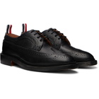 Thom Browne Black Leather Sole Longwing Brogues