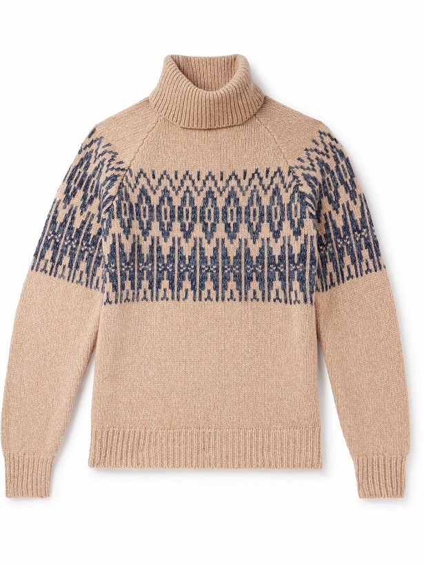 Photo: Kingsman - Fair Isle Jacquard-Knit Wool Rollneck Sweater - Neutrals