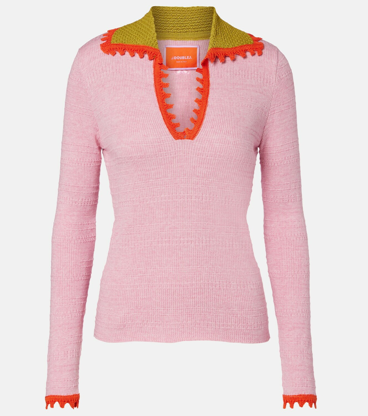 La DoubleJ Picket cotton and wool sweater
