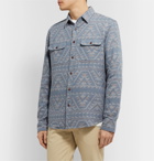 Faherty - Canyon Organic Cotton-Jacquard Overshirt - Blue