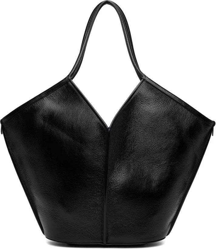 Photo: HEREU Black Calella Distressed Tote
