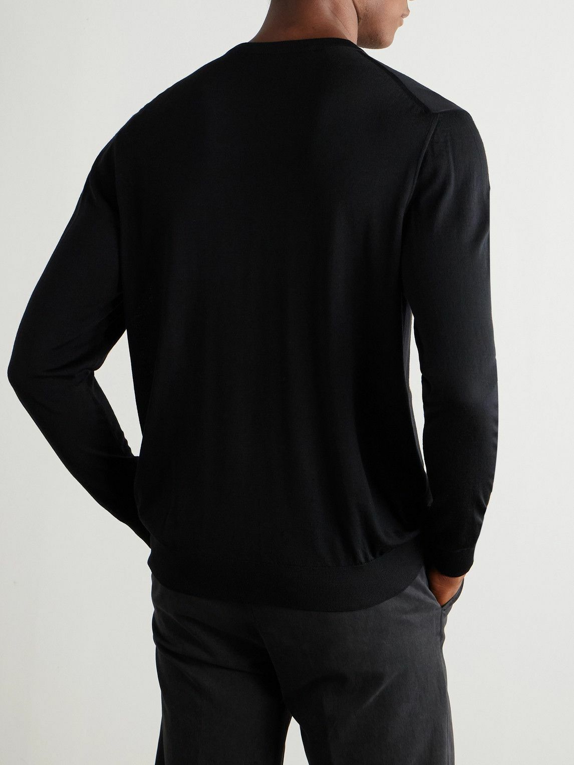 Kiton - Wool Sweater - Black