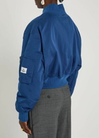 Vivienne Westwood Bernardo Quilted Taffeta Bomber Jacket Blue