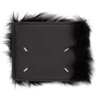 Maison Margiela Black Furry Wallet