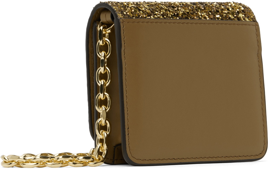 Maison Margiela Gold Micro Glitter Chain Wallet Bag Maison Maison Margiela Gold Micro Glitter Chain Wallet Bag Maison