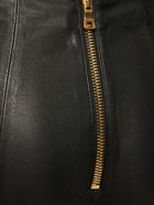 BALMAIN - High Waist Leather Skinny Pants