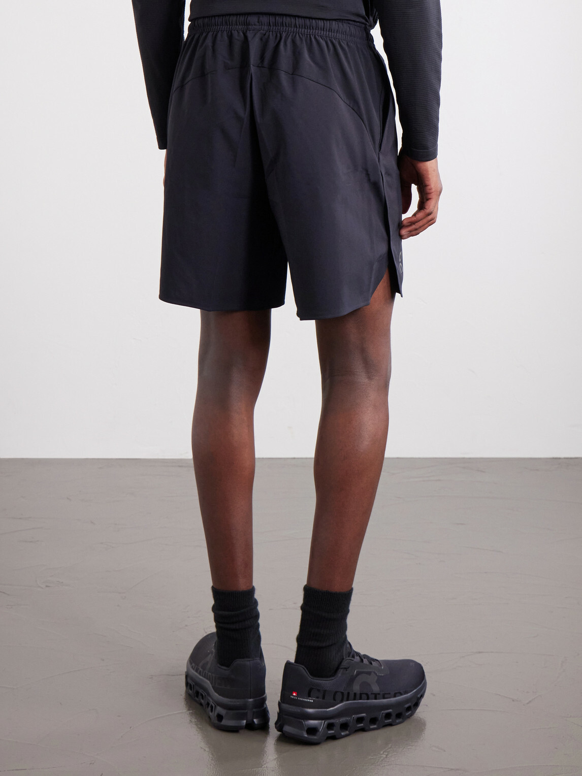 On - Train Straight-Leg 7'' Recycled-Jersey Shorts - Black