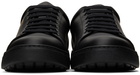 Salvatore Ferragamo Black Gancini Number Sneakers