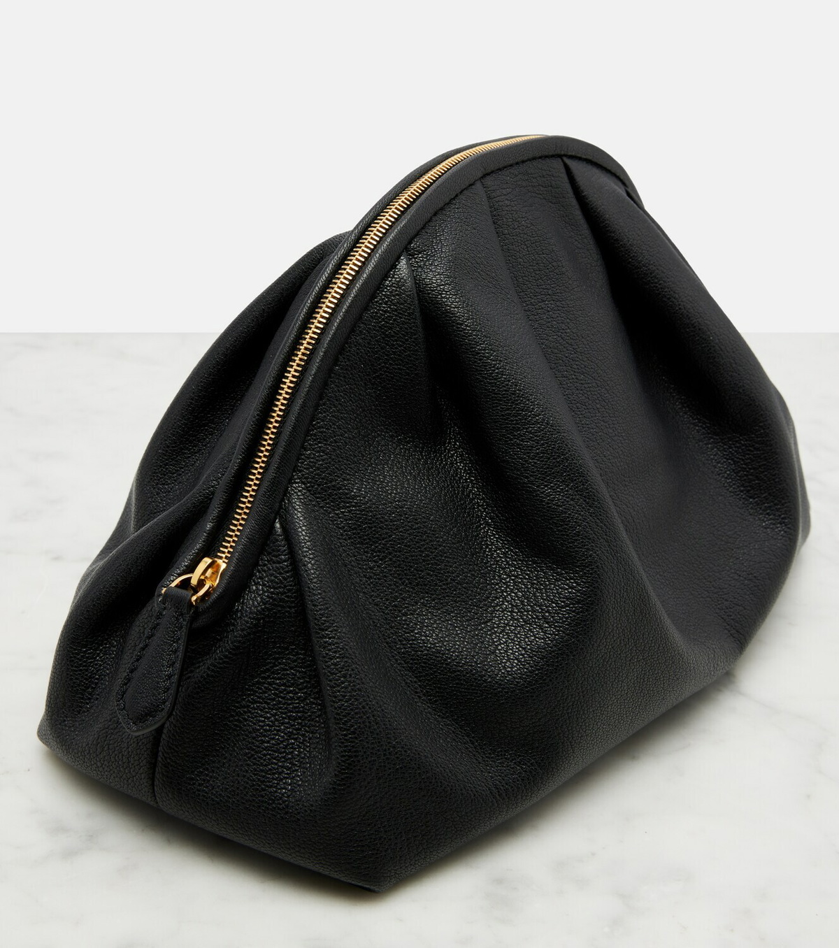The Row Charlotte Small leather clutch