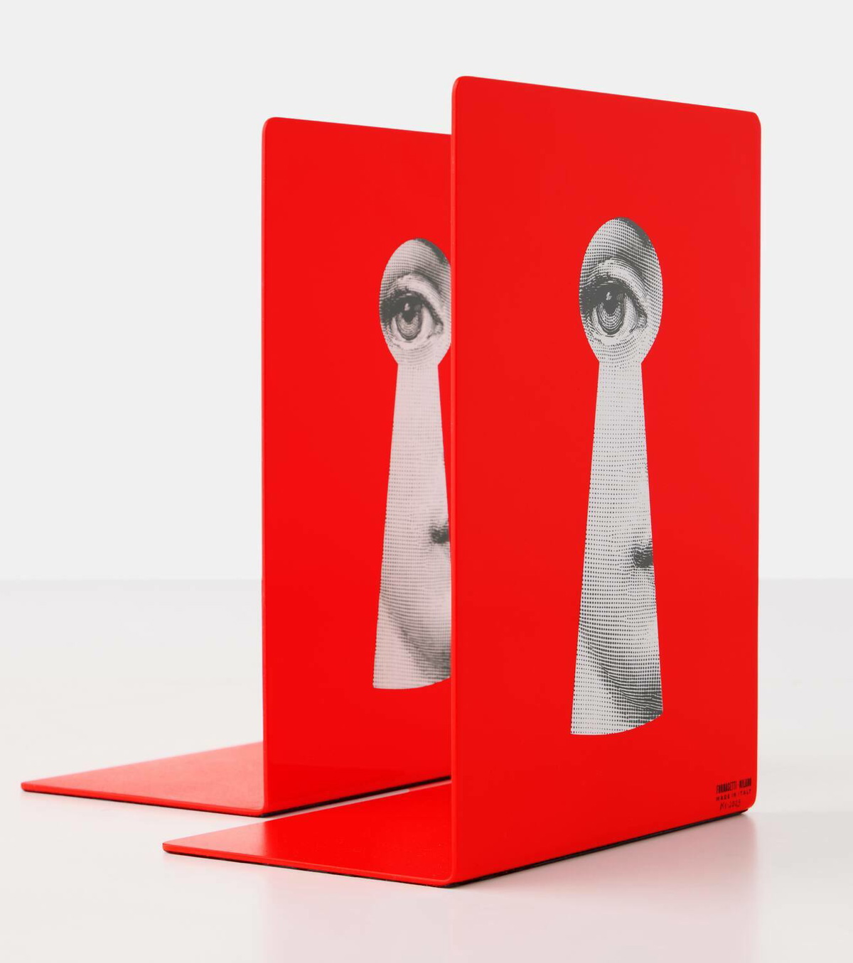 Fornasetti Serratura metal bookends