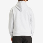 POSTAL Men's Bold Outline Logo Hoodie in Marl Grey