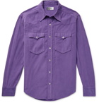 Isabel Marant - Vigo Cotton-Corduroy Western Shirt - Men - Purple