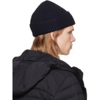 Stone Island Black N100002 Rib Wool Beanie