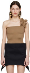 FIDAN NOVRUZOVA Beige Aysha Tank Top