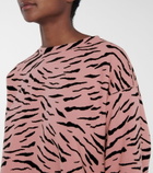 Velvet - Hilda zebra-print cotton sweatshirt