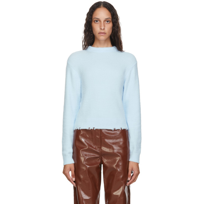 Photo: Tibi Blue Fondue Crewneck Sweater