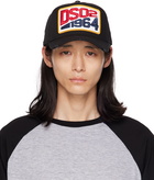 Dsquared2 Black Embroidered Cap