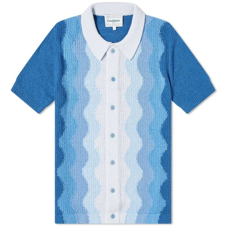 Photo: Casablanca Boucle Memphis Knit Polo