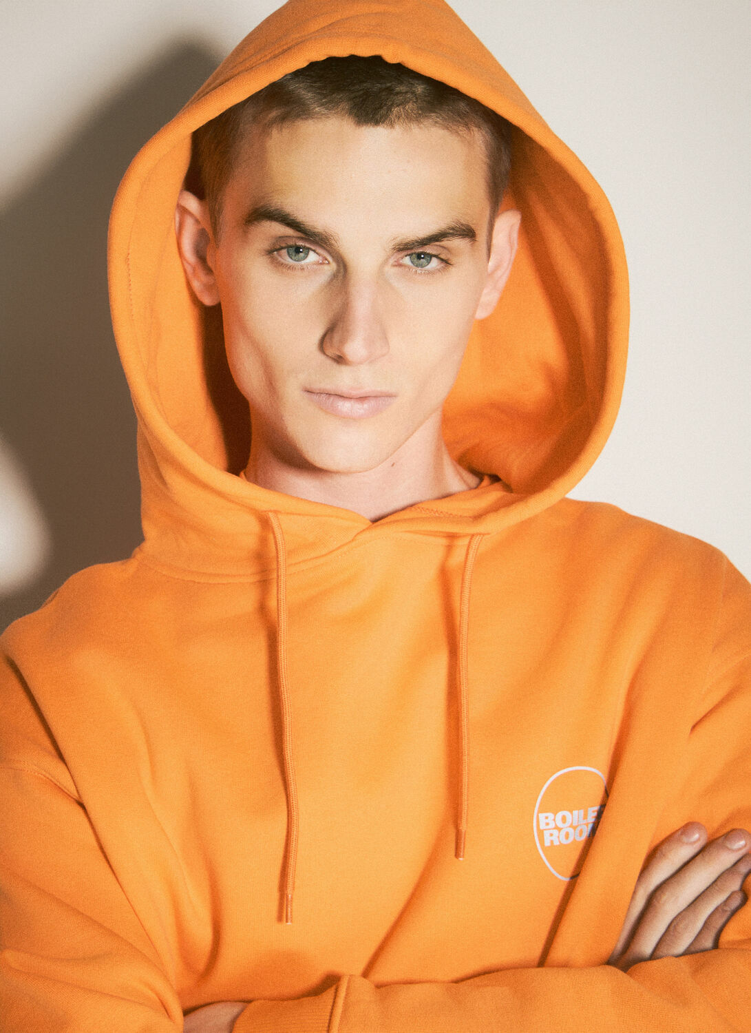Boiler Room Logo Print Hooded Sweatshirt