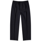 Jil Sander Men's Elasticated Wool Trousers in Navy