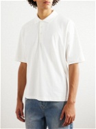 A.P.C. - Antoine Logo-Embroidered Cotton-Piqué Polo Shirt - White
