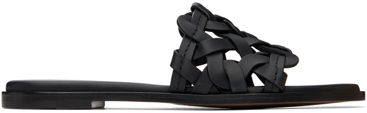 Photo: Gianvito Rossi Black Amalfi Sandals