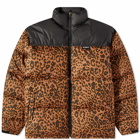 Vetements Logo Puffer Jacket in Leopard/Black