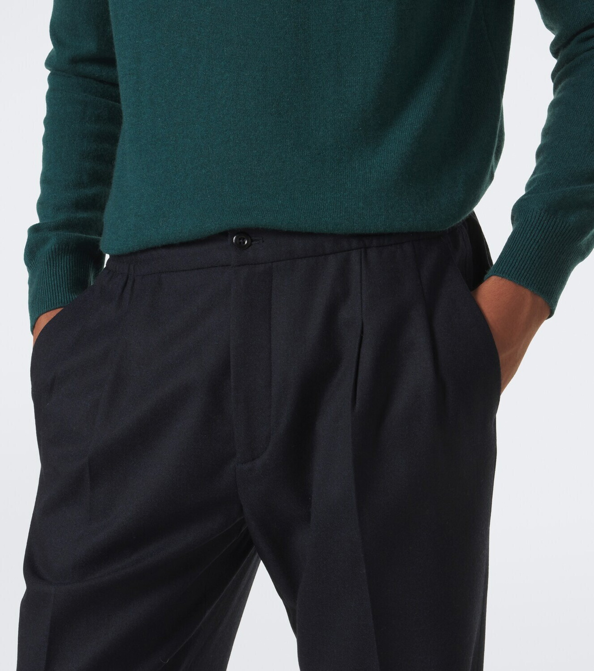 Rubinacci Virgin wool straight pants