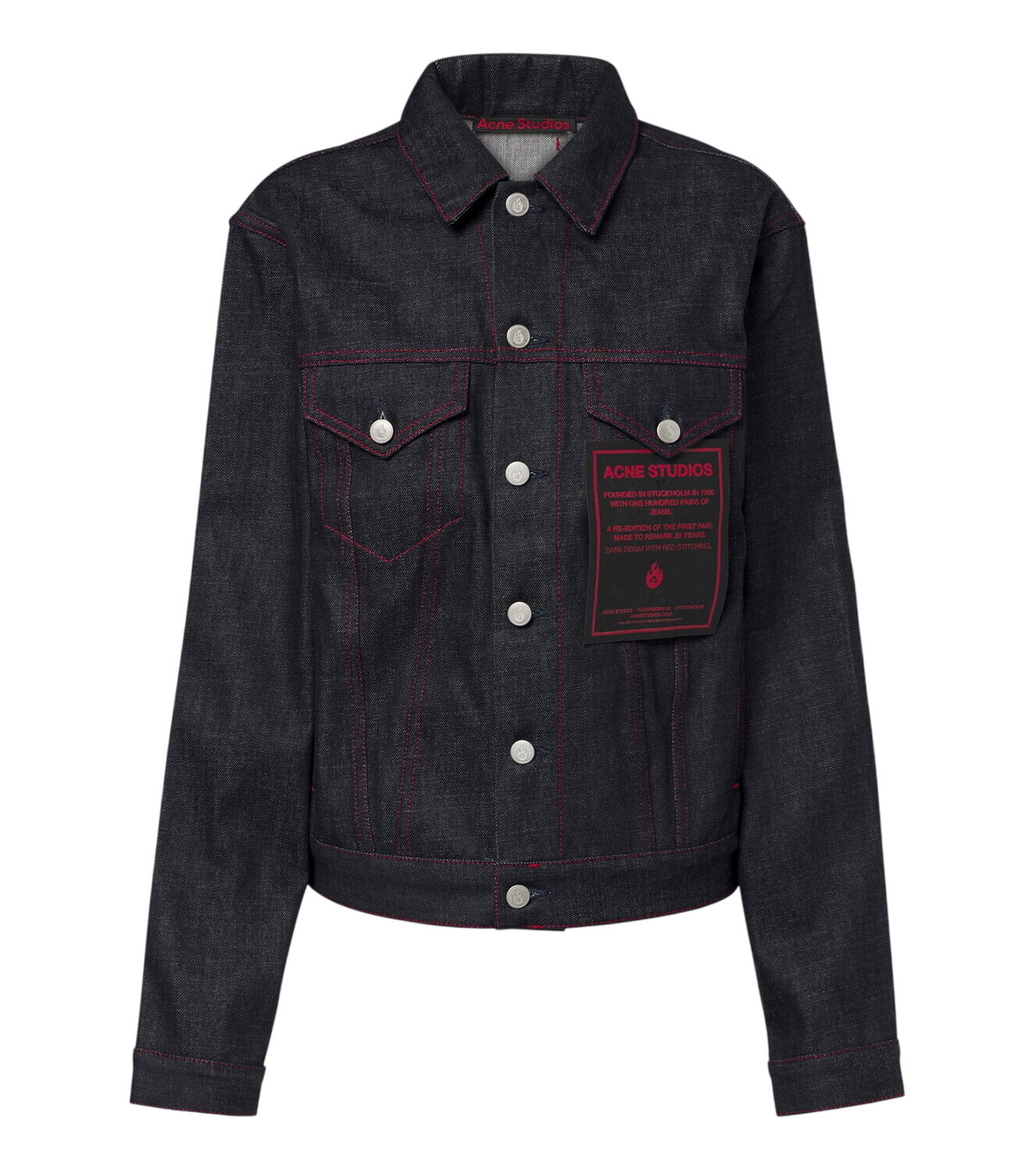 Acne Studios Blue Bla Konst Four-Pocket Denim Jacket Acne Studios