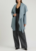 Harris Wharf London Belted Wool Blanket Coat Grey
