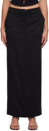 Reformation Black Cairo Maxi Skirt