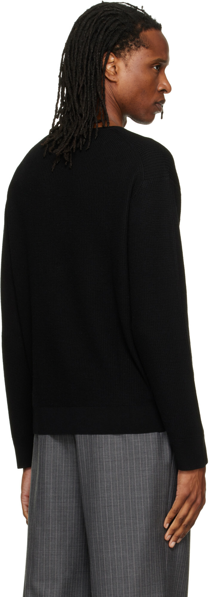 Studio Nicholson Black Corine Knit Henley