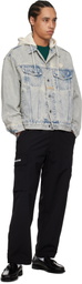 AAPE by A Bathing Ape Blue 'AAPE Now' Light Weight Denim Jacket