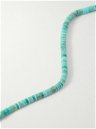 Mikia - Silver, Shell and Turquoise Beaded Necklace