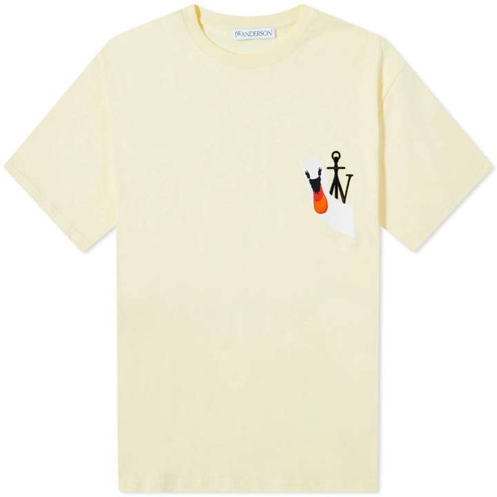 Photo: JW Anderson Swan Embroidered Logo Tee