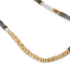 M.Cohen - Alo 18-Karat Gold Beaded Bracelet - White